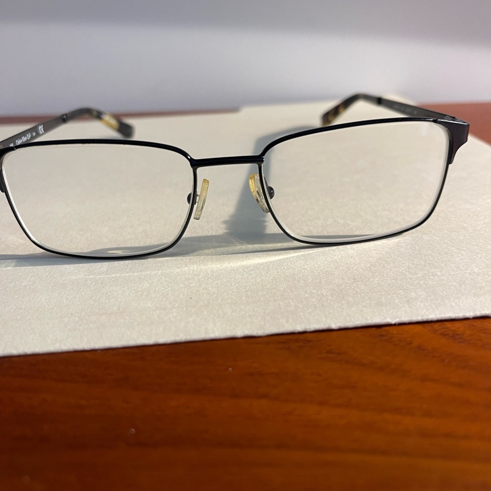 Calvin Klein Men’s Black Rectangular Eyeglass Frames